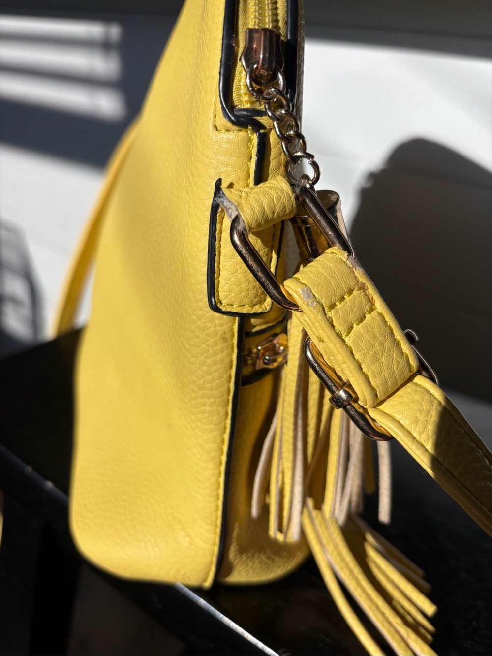 DASEIN | Yellow Crossbody Shoulder Bag With Built in Money Pouch - Picture 14 of 17